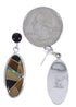Sterling Silver And Multicolor Post Dangle Earrings Jewelry PX30681
